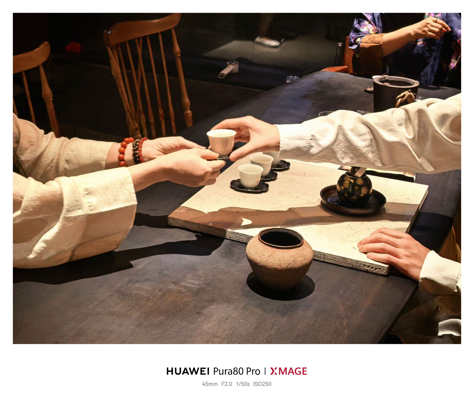 Preparing tea by hand